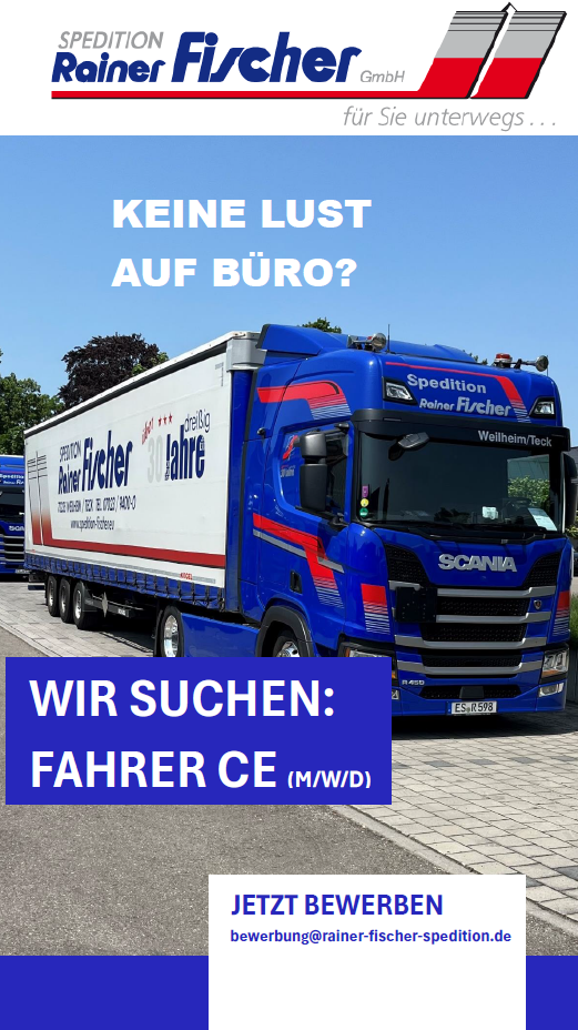 Berufskraftfahrer CE (m/w/d) vorwiegend innerdeutscher Fernverkehr